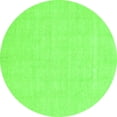 thumbnail image 1 of Ahgly Company Indoor Round Abstract Green Modern Area Rugs, 3' Round, 1 of 4