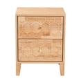 thumbnail image 4 of Baxton Studio Hosea Japandi Nightstand, 2-Drawer, Natural, 4 of 10