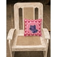 thumbnail image 2 of Carolines Treasures SS4463PW1414 Skye Terrier Hearts Love and Valentines Day Portrait Fabric Decorative Pillow 14Hx14W, 2 of 4