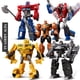 thumbnail image 3 of Figuras de acción de transFormación para niños, juguetes de 19CM, película de Anime, Robot, coche, avión, dinosaurio, modelo deFormación, clásico, 6022A, 3 of 4