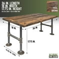 thumbnail image 5 of Restore Trail Brown Solid Wood Coffee Table, 5 of 10
