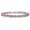 Pink CZ, variant on Tennis Bracelet Pink Cubic Zirconia 7x5 mm Oval & 2 mm Round Accents Silver Plated Brass Women 7 inch