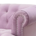 thumbnail image 3 of Maklaine Contemporary 84" Tufted Hardwood Sofa in Lavender, 3 of 10