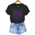 thumbnail image 7 of Clearance Tops under $5! Yrmaups Summer Shirt for Women Patriotic 4th of July American Flag T-shirts Crewneck Red White and Blue Short Sleeve USA Stars Tunic Tops Outfits Clothes, 7 of 7