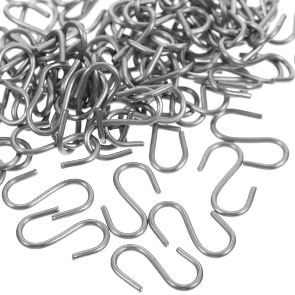 STOBOK 100pcs Metal S Hooks Heavy Duty for Travel and Door Hanger Hooks in Kitchen