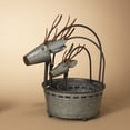 thumbnail image 2 of GIL S/3 Nesting Galvanized Metal D Christmas, 16.73InL x 12.6InW x 19.29InH, Silver, 2 of 2