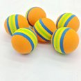 thumbnail image 3 of 12Pcs Stripe Pattern Balls EVA Ball Colorful Balls Cat Pet Playing Balls Training Ball (4 Styles), 3 of 8