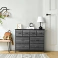 thumbnail image 2 of Veryke Drawer Dresser, Dresser Drawer Organizer 8 Drawers, End Table Storage Cabinet, Easy Pull Fabric Bins, Wooden Nightstand for Bedroom, Hallway, Entryway Furniture, Gray, 2 of 14