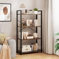 thumbnail image 2 of Gymax 47'' Floor Bookcase w/ Open Shelves Heavy Duty Metal Frame & Anti-Toppling Kits, 2 of 10