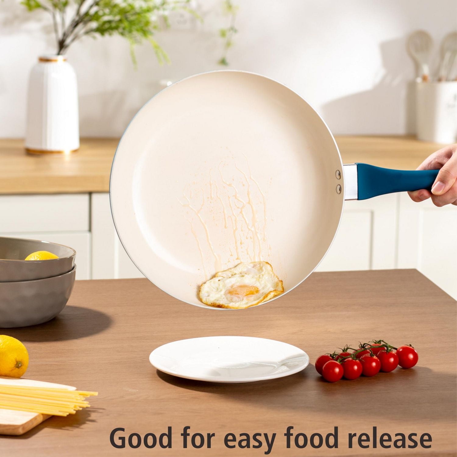 Mainstays Aluminum Ceramic  3pcs Skillet Set, Ceramic  3pcs Skillet Set