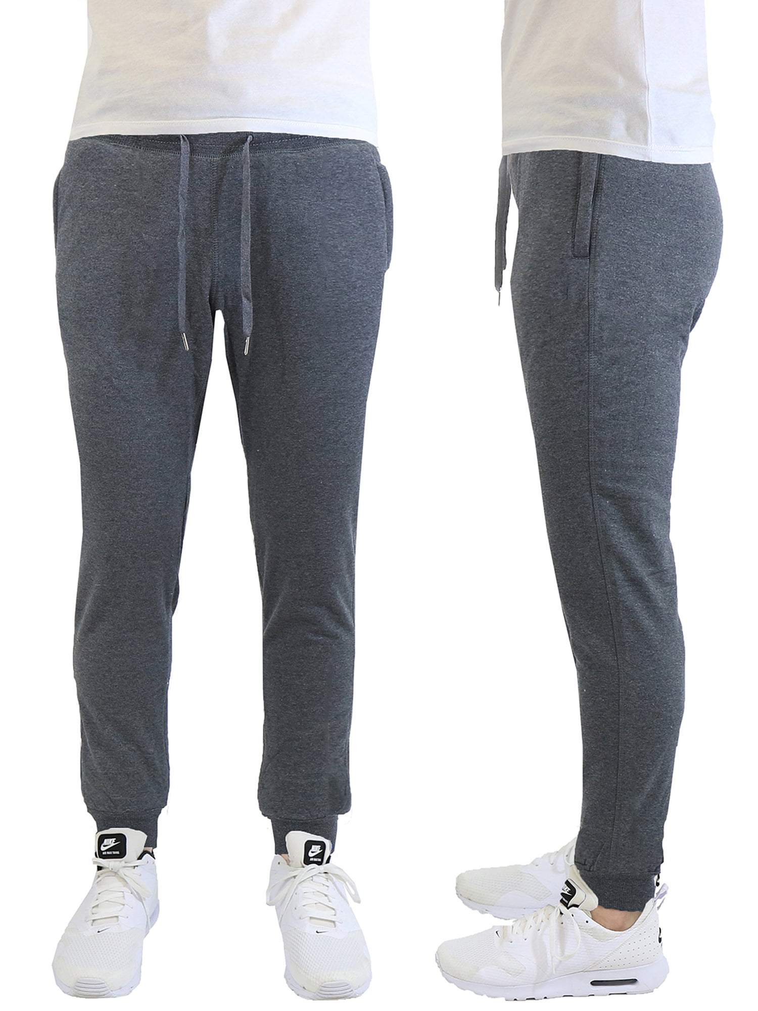 Men's Soft-Fleece Joggers With Zipper Pockets - Walmart.com