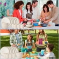 thumbnail image 6 of 18 count Wheat Straw Dinnerware Sets, Unbreakable dish Set  Plates, Bowls, and Cups Set dishes Dishwasher Microwave Safe for Kitchen Outdoor Travel Camping (Beige), 6 of 6