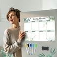 thumbnail image 5 of sixwipe 4 Pcs Magnetic Planner Whiteboard with 8 Markers and 1 Eraser, Fridge Calendar Set, Monthly Weekly Planner Whiteboard, Shopping List White Board, 5 of 7