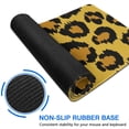 thumbnail image 6 of Long Mouse Pads for Desk,Yellow and Black Of Leopard Print Desk Mats on Top Of Desks, Desk Mouse Pad Extra Large with 3mm Non-Slip Base and Stitched Edge for Gaming,Office,Work,Home 31.5"x11.8", 6 of 6