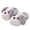 Grey, variant on Toddler Child Girls Slippers Size 8.5-9 Years Closed Heel Dog Print Fuzzy Plush Warm Winter Pink Sandal