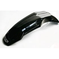 Universal Supermoto Front Fender - Design 1 - Black , Color: Black