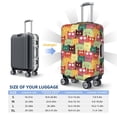 thumbnail image 4 of Rateoe Cute Cartoon Cat Printed Luggage Cover, Suitcase Protector Fits 18-32 Inch Luggage-Large, 4 of 7