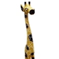 thumbnail image 2 of Albesia Native Wood Tall Hand-crafted Giraffe Statues Striking Designs and Sizes. Nature's Graceful Beauty Engulfs Safari Home Décor All Occassions., 2 of 5