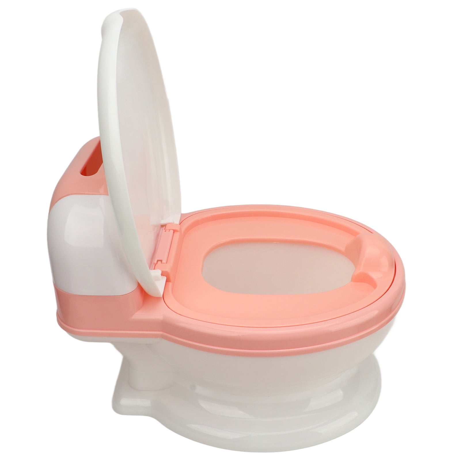 Suodoka Baby Potty Training Toilet Realistic Toddler Chair Removable Multifunctional Commode with Cleaning Brush & Splash Guard, Non-Slip Pink White (15.75 inches / 40 cm)