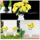 thumbnail image 3 of NUOLUX 5Ud Ramos De Flores Artificiales De Amarillo Para Arreglos En Cementerios Y Exteriores, 3 of 8