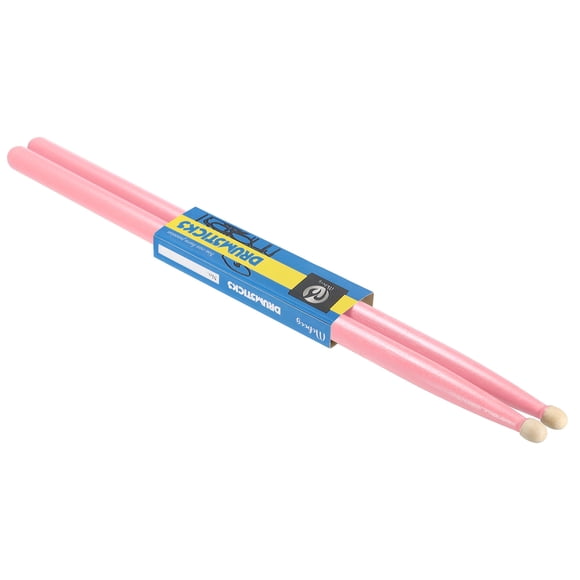 Palillos de Madera de Arce Antideslizantes 5A Rosa 2 piezas para Instrumento Musical de Percusión