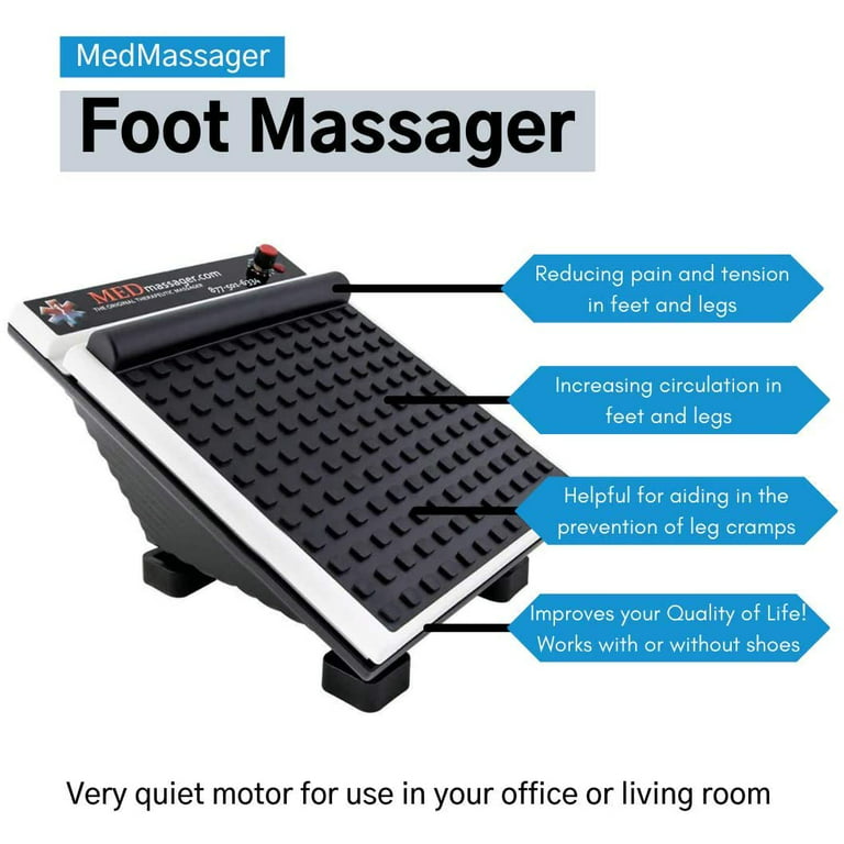 MedMassager Foot Massager, FDA Certified, Medical Grade, Variable Speeds,  Therapeutic Pain Relief, Electric