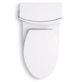 thumbnail image 4 of KOHLER Veil One-Piece Skirted Toilet, Dual Flush, Elongated Bowl, Skirted Trapway, White, Slow Close Seat, Seat Included, K-1381-0, 4 of 4