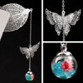 thumbnail image 2 of Metal Leaf Bookmark (Silver and Blue), Valentine's Day Birthday Gifts for Women Girls Girlfriend Teacher Mom Grandma and Wife, 2 of 4