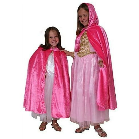 Storybook Wishes Velvet Cloak (S/M - 28" from Neck to Hemline) - Pink