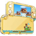 thumbnail image 1 of Funda protectora compatible con Nintendo Switch Lite, color verde, carcasa rígida transparente antigolpes con diseño de Animal Crossing, 1 of 5