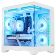 thumbnail image 6 of Hoengager King Gaming PC AMD Ryzen 5 5500 6-Core 3.6 GHz,Radeon RX 6500 XT 4GB, 16GB DDR4 ,1TB PCIe SSD ,ARGB Software, Windows 11 Prebuilt PC-White, 6 of 15