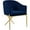 Navy and Gold, variant on Meridian Furniture Xavier 19.5"H Velvet Dining Chair in Navy