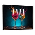 thumbnail image 2 of Designart "Cheerful Whimsy" Wine & Champagne Floater Framed Canvas Art Print, 2 of 5
