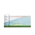 thumbnail image 4 of Jill Zarin Caribbean Outdoor Collection Area Rug - Dominica (7' 10" Round Blue and Green/Black), 4 of 6
