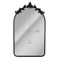 thumbnail image 3 of Head West Arch Black Ornate Metal Framed Accent Wall Mirror- 22" x 38", 3 of 8