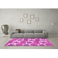thumbnail image 3 of Ahgly Company Indoor Square Abstract Pink Modern Area Rugs, 5' Square, 3 of 4