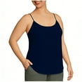 thumbnail image 2 of AherBiu Camisole Tops for Women Plus Size Spaghetti Strap Summer Casual Loose Tank Top Scoop Neck Sleeveless Basic Layer Undershirt, 2 of 7