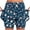 Dark Blue, variant on Miqool Womens Tennis Skirt with Pockets Inner Shorts Retro Floral High Waisted Athletic Golf Skort Skirts for Workout Sports Running Pickleball
