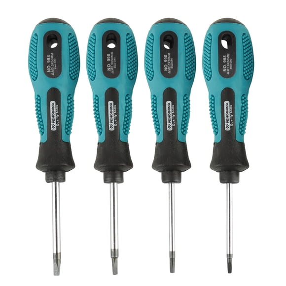 Domqga Triangle Screwdriver Set, Triangle Screwdriver, 4pcs Triangle Screwdriver Set Precision with Magnetic Multifunctional Hand Tool