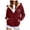 Wine, variant on Mnuaqn Womens Fleece Lined Zip Up Hoodie Thermal Warm Sherpa Pullover Sweatshirts Love Heart Print Sweaters Cute Tops (Khaki, XXXL)