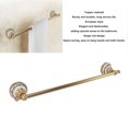 thumbnail image 4 of Barra de toalla de baño, barra de toalla de latón antiguo para montaje en pared, toalleros para baño montados en la pared, accesorios de baño decorativos de oro vintage para baño, 4 of 5