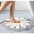 thumbnail image 6 of 2PC Bath Mat Flower Like Carpet Round Rug Water Absorption Non- Floor Mat Stain-Resistant Machine Washable Multi-Scenario Decorative for Bathroom Kitchen Living Room Bedroom, 6 of 15