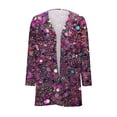 thumbnail image 7 of BFHHYA Girls' Sequin 3D Print Cardigan Lightweight Long Sleeve Open Front Jacket with Pockets, for Indoor Activities & Birthday Parties(5-14Y), 7 of 7