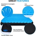 thumbnail image 4 of Gel Seat Cushion, Double Thick Egg Gel Cushion for Pressure Pain Relief, Breathable Wheelchair Cushion Chair Pads for Car Seat Office Chair Blue, 4 of 4