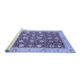 thumbnail image 2 of Ahgly Company Machine Washable Indoor Round Oriental Blue Traditional Area Rugs, 4' Round, 2 of 4