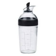 thumbnail image 1 of 1 botella pequeña para aderezo de ensaladas, emulsionante, mezclador de salsas, fácil de verter, 240 ml negro, 1 of 7