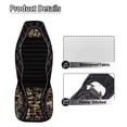thumbnail image 5 of Yuyamidu Camo Hunting Wood Car Seat Cover Front Seats Only, Waterproof Vehicle Seat Cover Cushion Set, Anti-Slip Automotive Car Interior Covers Auto Interior Decoration, 5 of 7