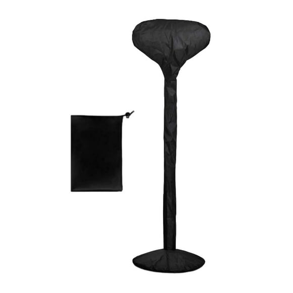 Naiovety Cubierta del calentador de amplia aplicación adecuada para calentadores al aire libre cubierta del calentador a prueba de rayos UV Decoración del hogar negro todo incluido