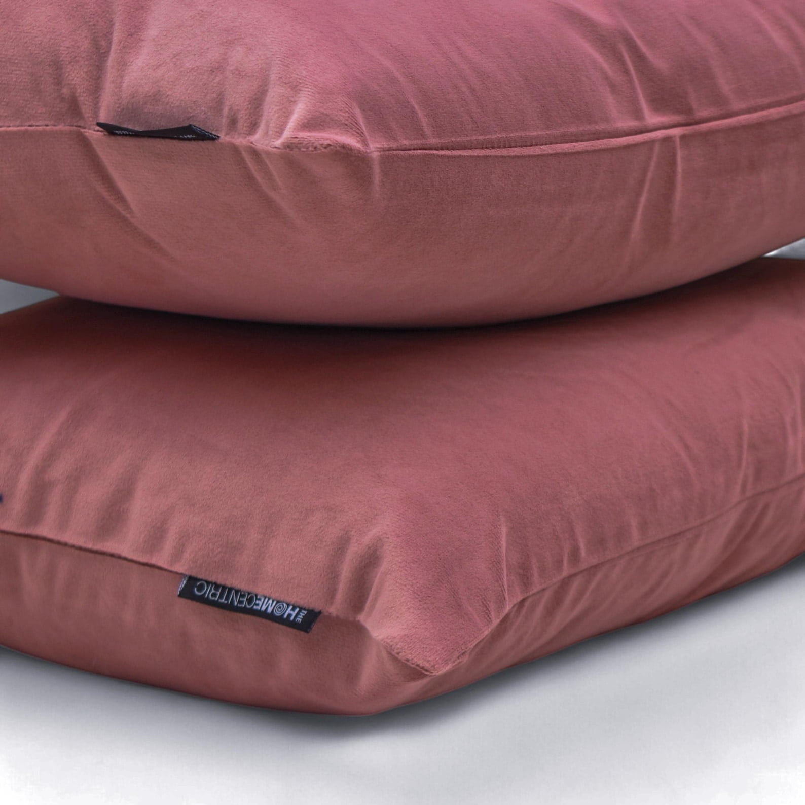 Blush Pink Luxury Lumbar Pillow Cover 20"x26" | Pack of 2 Modern Velvet Oblong Pillow Cover Solid | Plain Solid Pillowcases for Bed, Couch & Sofa, Modern Home Décor - Blush Pink Velvet Dream