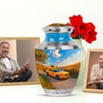 thumbnail image 6 of JAGASY Car Unique Urns for Human Ashes - 10 Inch Memorial Urn and 4 Keepsakes for Ash 3 Inch - Miniature Urns for Ashes Small - Blue Sky Urn for Adult Male & Female, 6 of 7